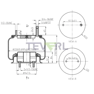 30103038 AIR SPRING 64255/1R11-028/8314