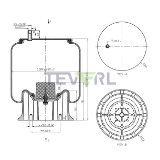 30103040 AIR SPRING 64394/1R13-081/8434