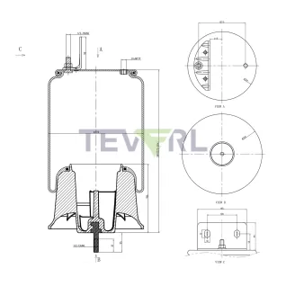 30103048 AIR SPRING A1618335000,9759, 68208