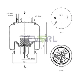 30103053 AIR SPRING 64402/1R12-502/8443