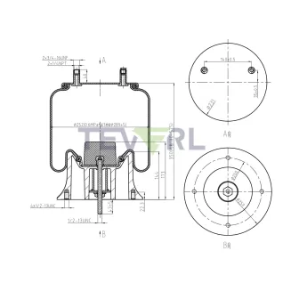 30103055 AIR SPRING 67586/SAF 90557332