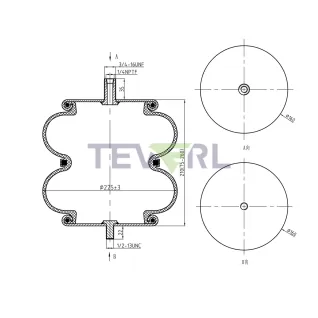 30103057 AIR SPRING 64517/2B9-229/4505