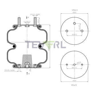 30103059 AIR SPRING 64510/2B9-206/4315