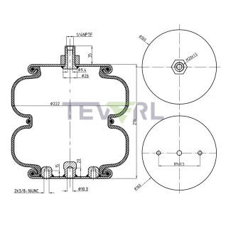 30103061 AIR SPRING 64683/S-23114