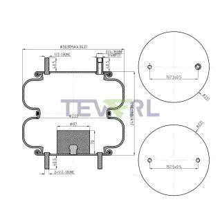 30103062 AIR SPRING 64284/2B12-440/4480