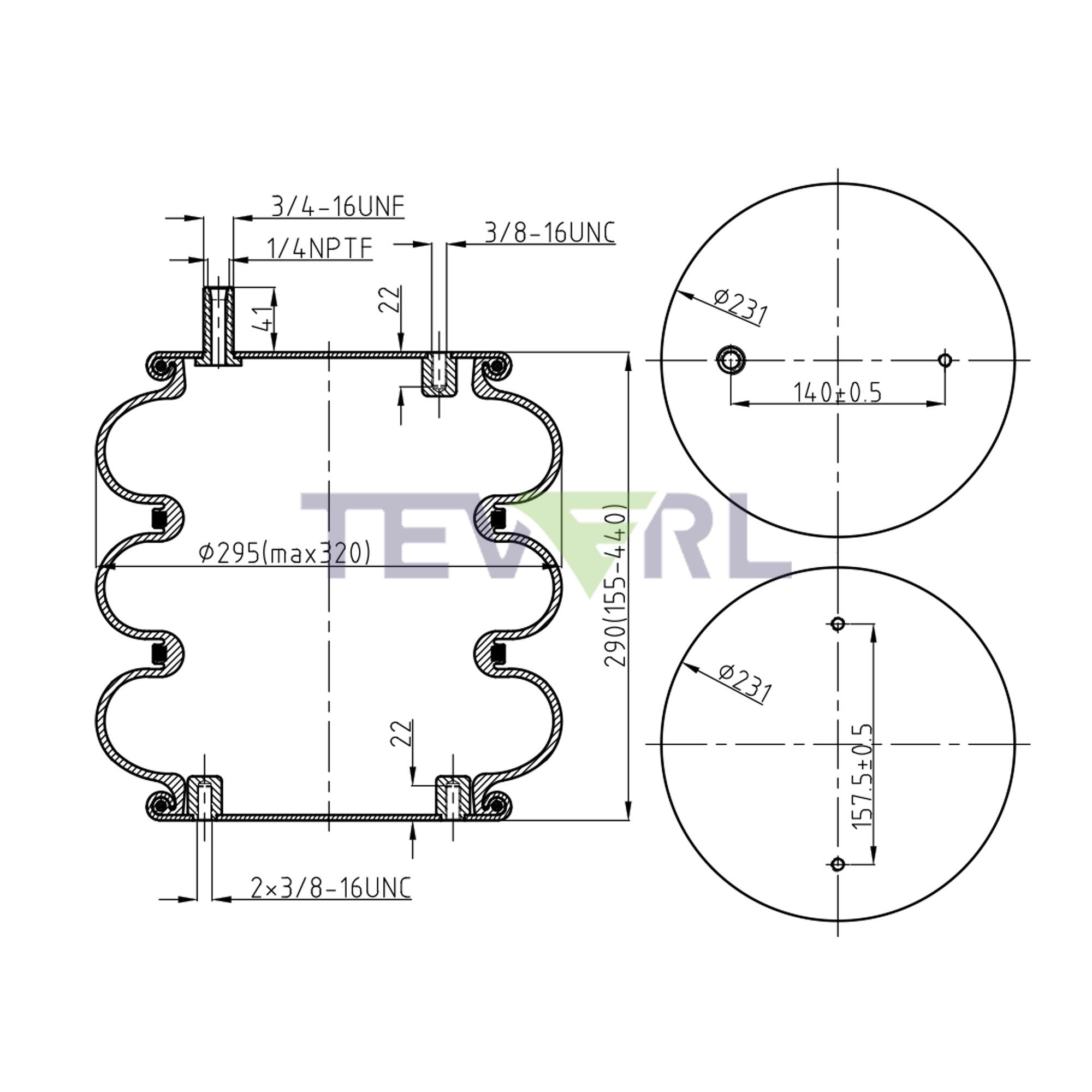 30103063 AIR SPRING 64560/3B12-319/4413