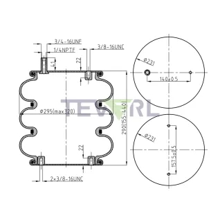 30103063 AIR SPRING 64560/3B12-319/4413