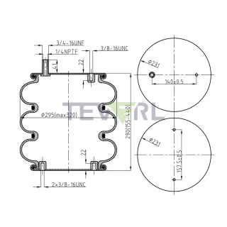 30103063 AIR SPRING 64560/3B12-319/4413