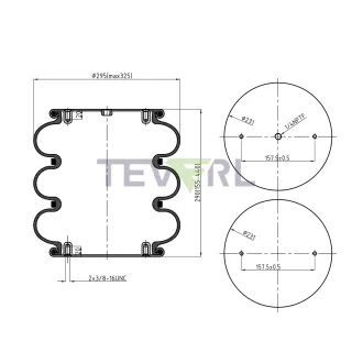 30103064 AIR SPRING 64562/3B12-300/4431