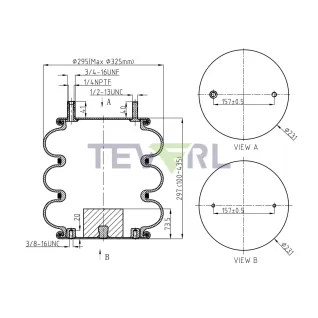 30103065 AIR SPRING 64285/3B12-303/4434