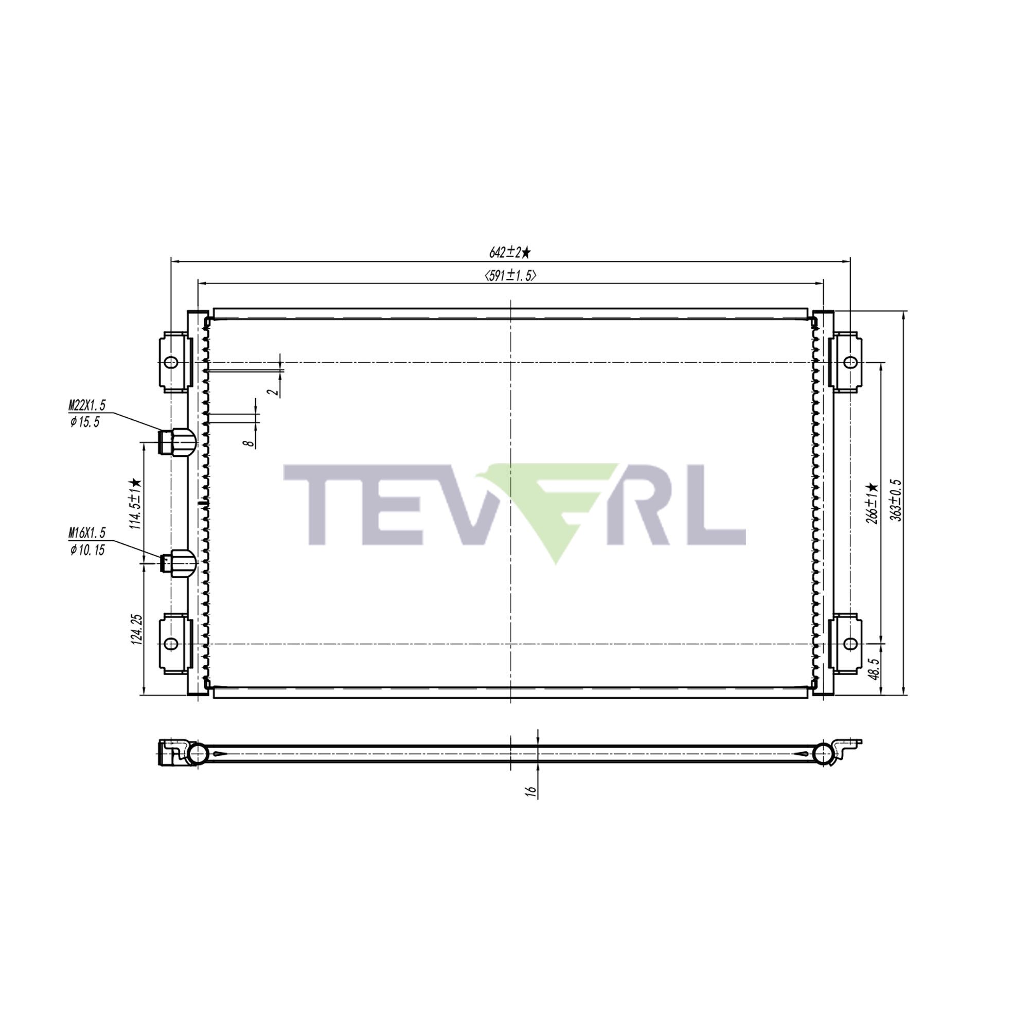 12203001 KOMATSU Crawler Tractor Condenser
