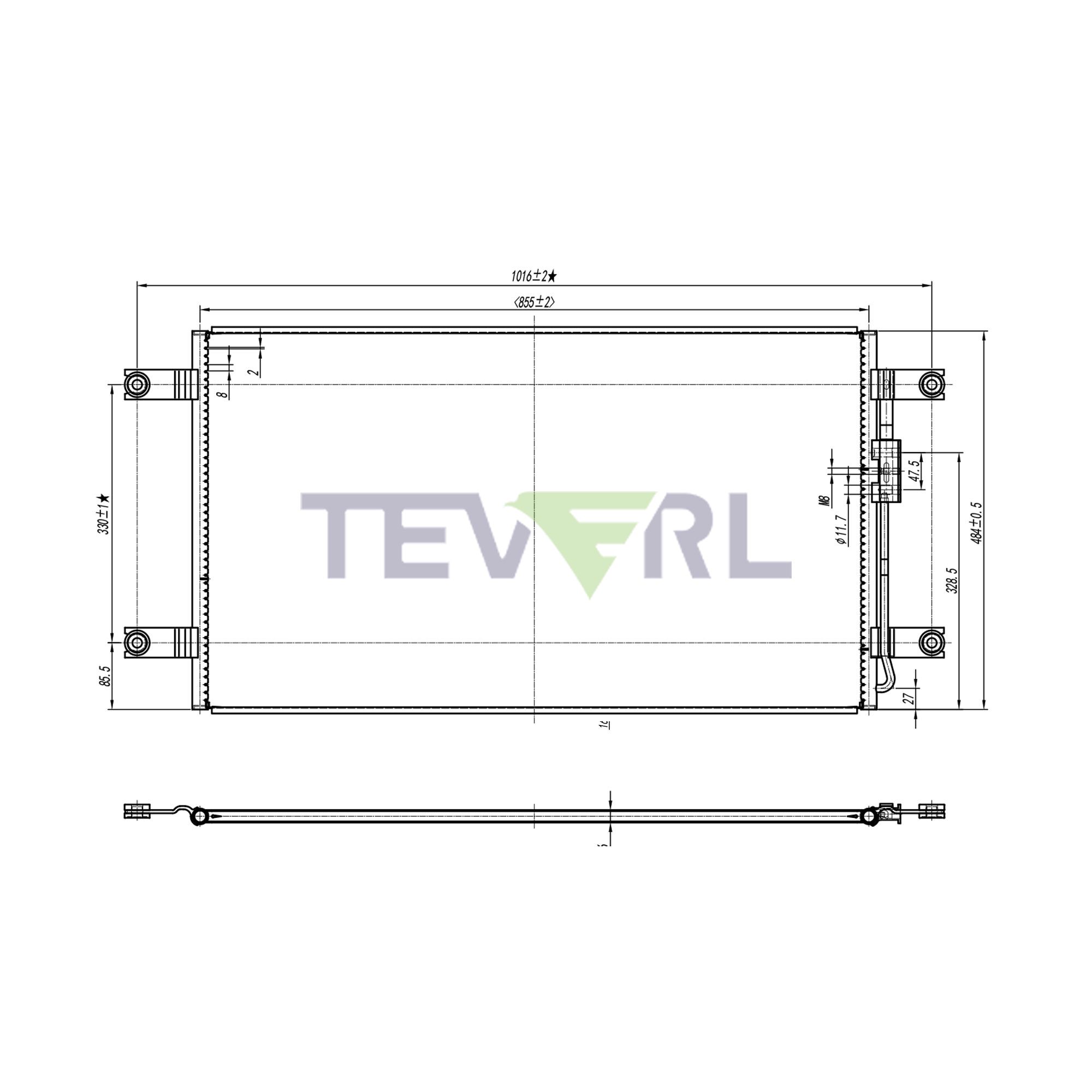 10103022 2010 Freightliner M2 106 Condenser
