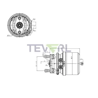 30102032 T24/30 Diaphragm Piston Brake Chamber