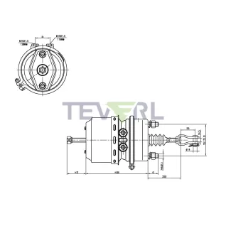 30102033 T24/24 Diaphragm Piston Brake Chamber