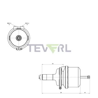 30102035 T16/24 Diaphragm Piston Brake Chamber