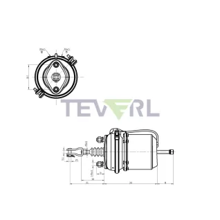 30102040 T30/24 Diaphragm Piston Brake Chamber