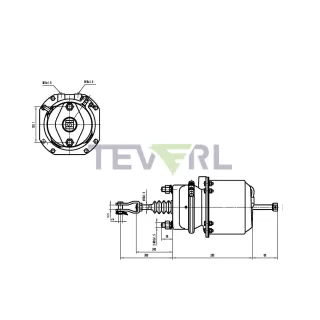 30102041 T20/30 Diaphragm Piston Brake Chamber