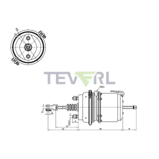 30102044 T36/30 Diaphragm Piston Brake Chamber