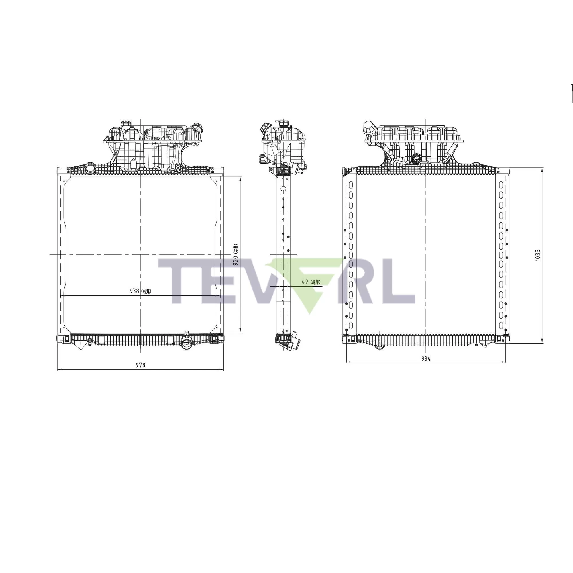 10901003 MAN Radiator