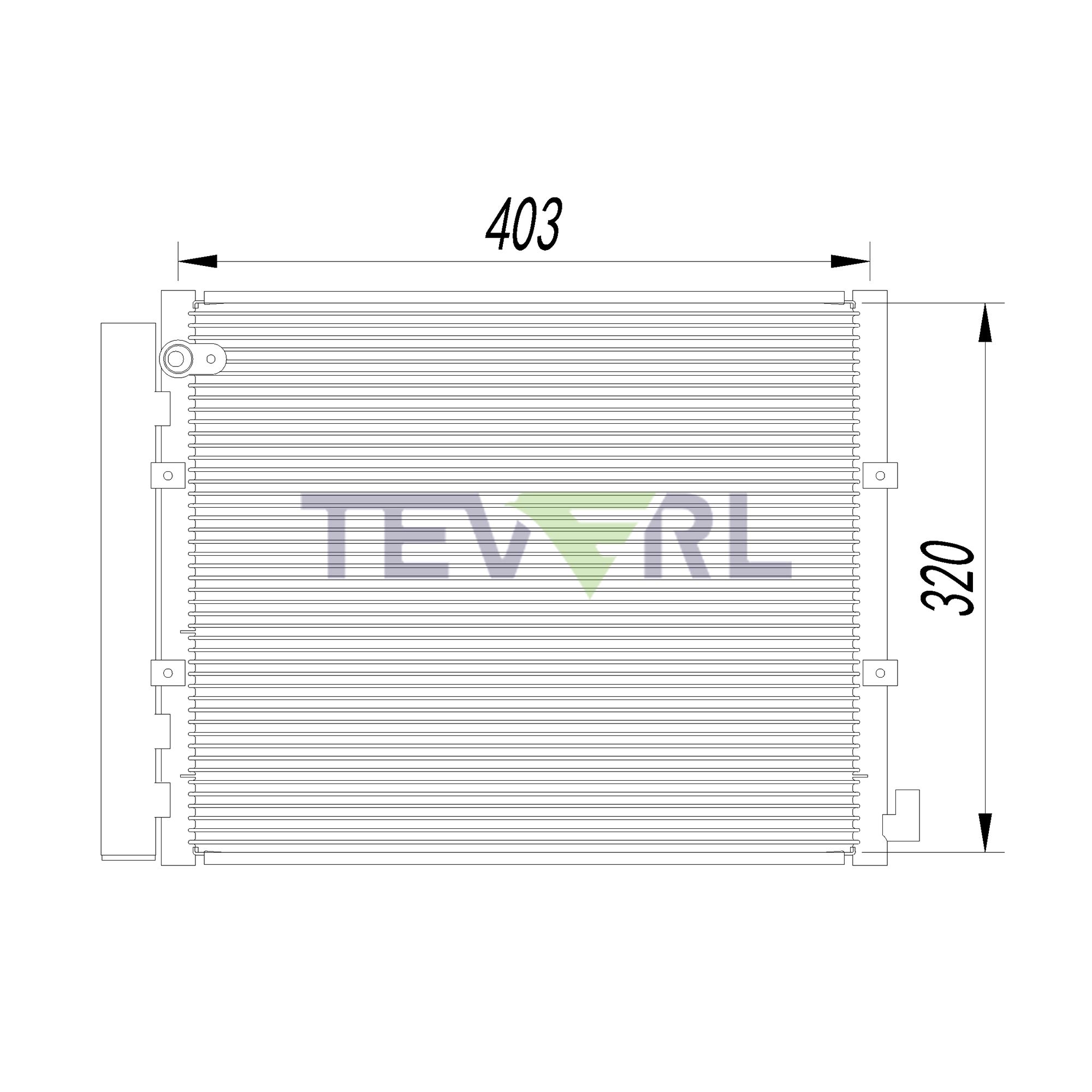 11403003 Hino Condenser 8849037030