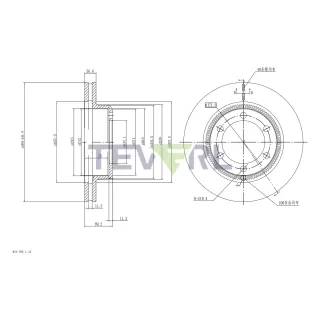30127005 Geomet Coated Brake Rotors 15.00"X3.51"