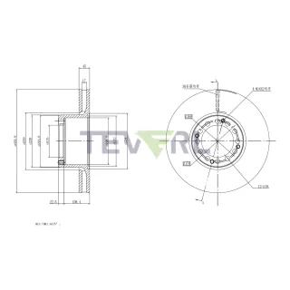 30127016 Geomet Coated Brake Rotors 17.08"X5.16"