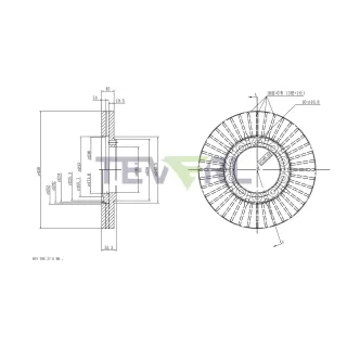 30127024 Geomet Coated Brake Rotors 16.93"X2.10"