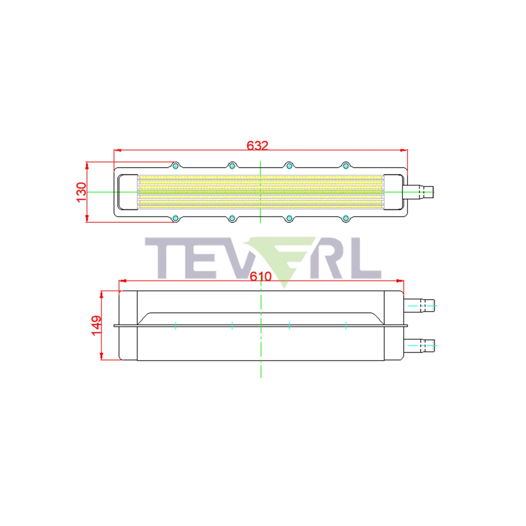 30130009 Cummins KTA38 QSK38 Aftercooler 3626715