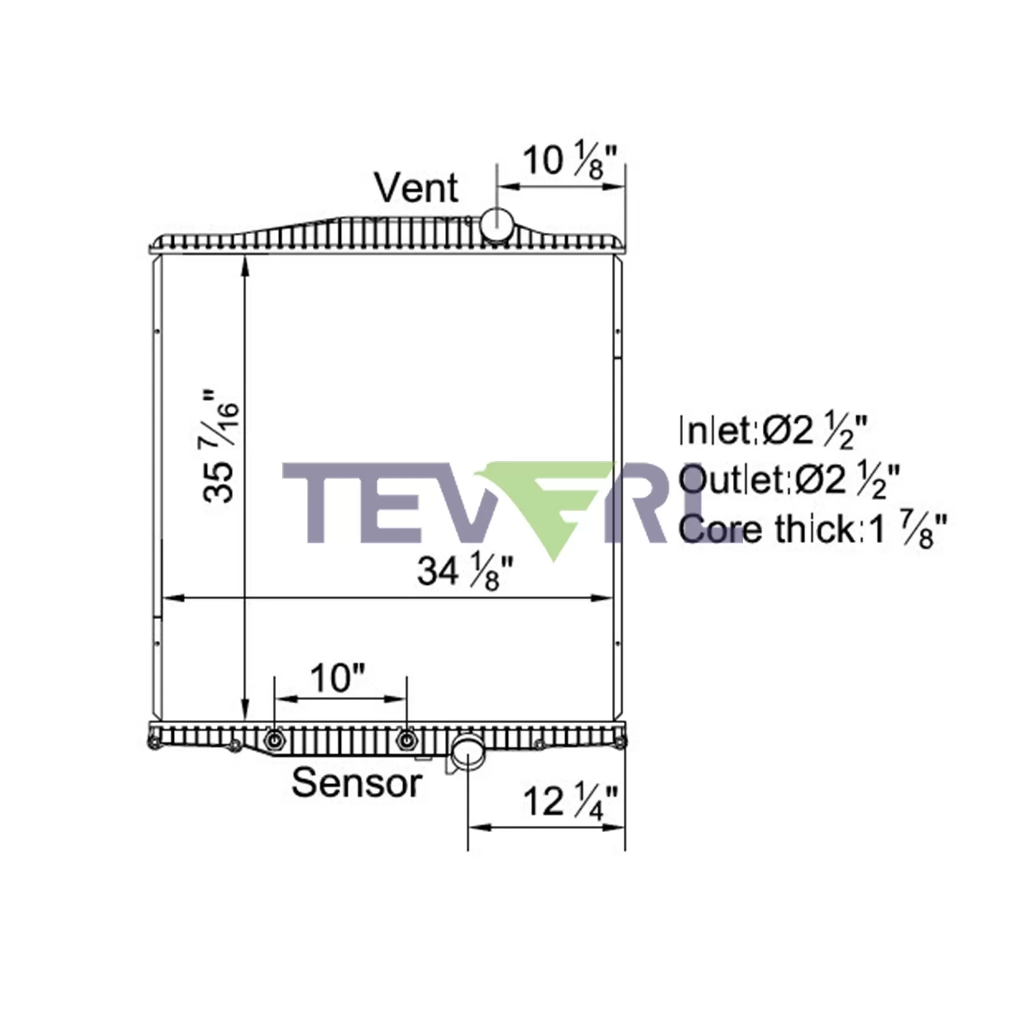 10401001 Mack Volvo Radiator
