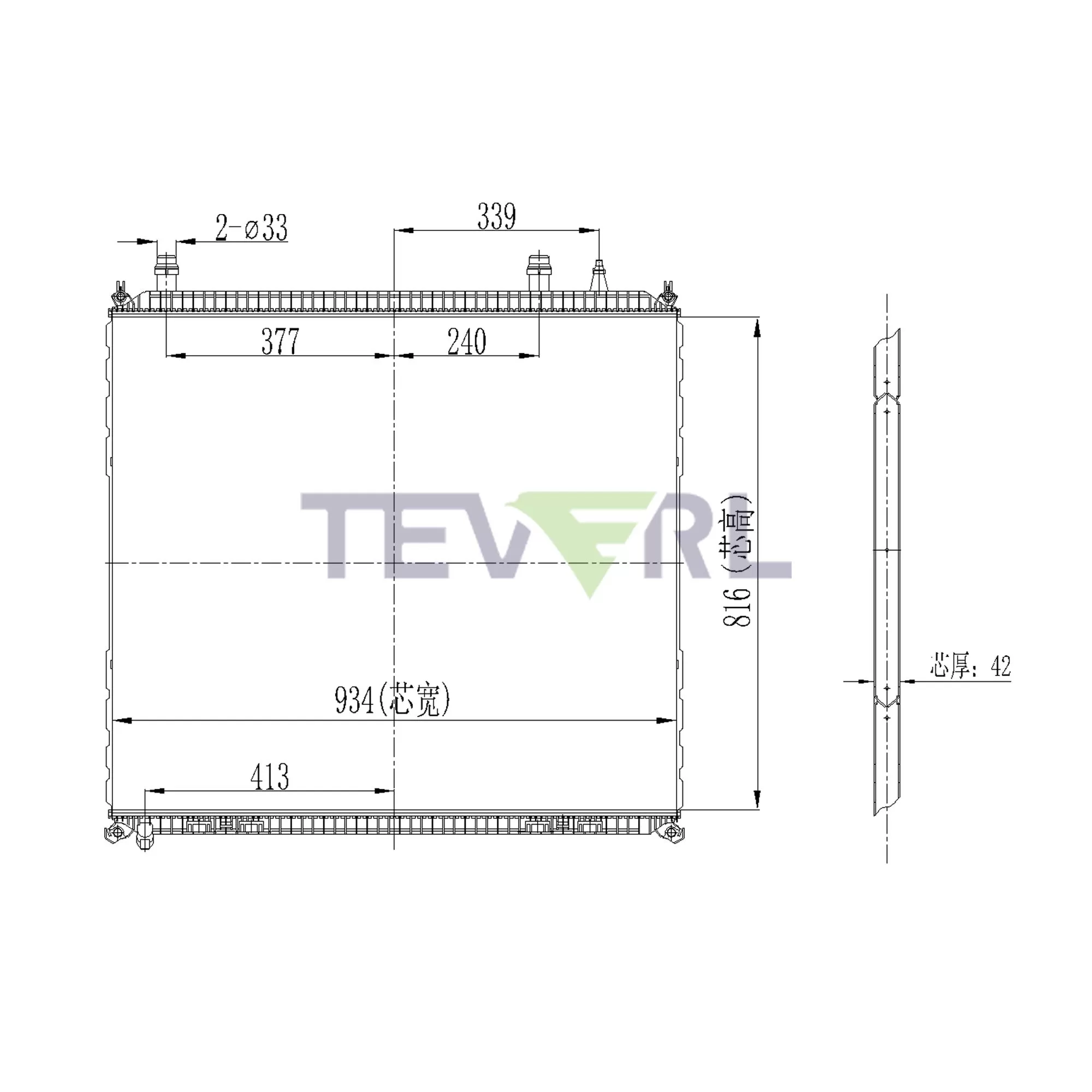 10901027 MAN Radiator