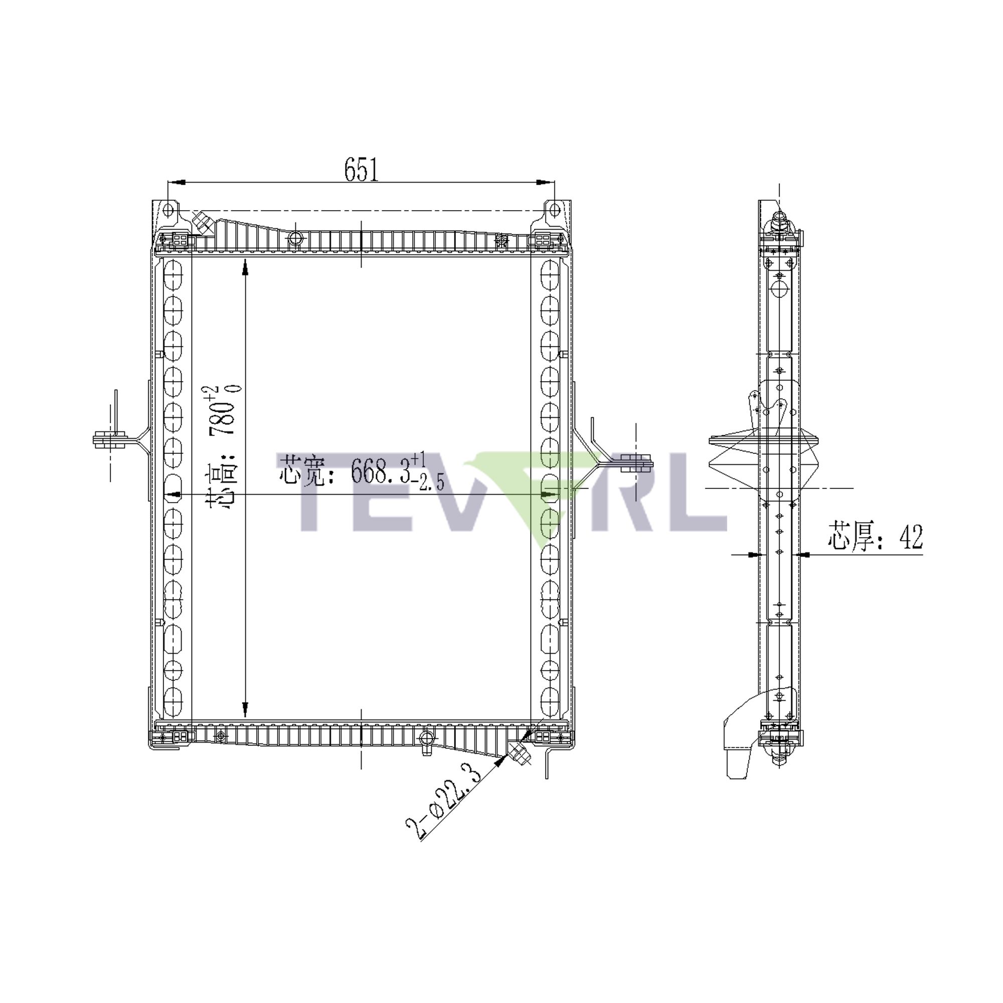 10901028 MAN Radiator