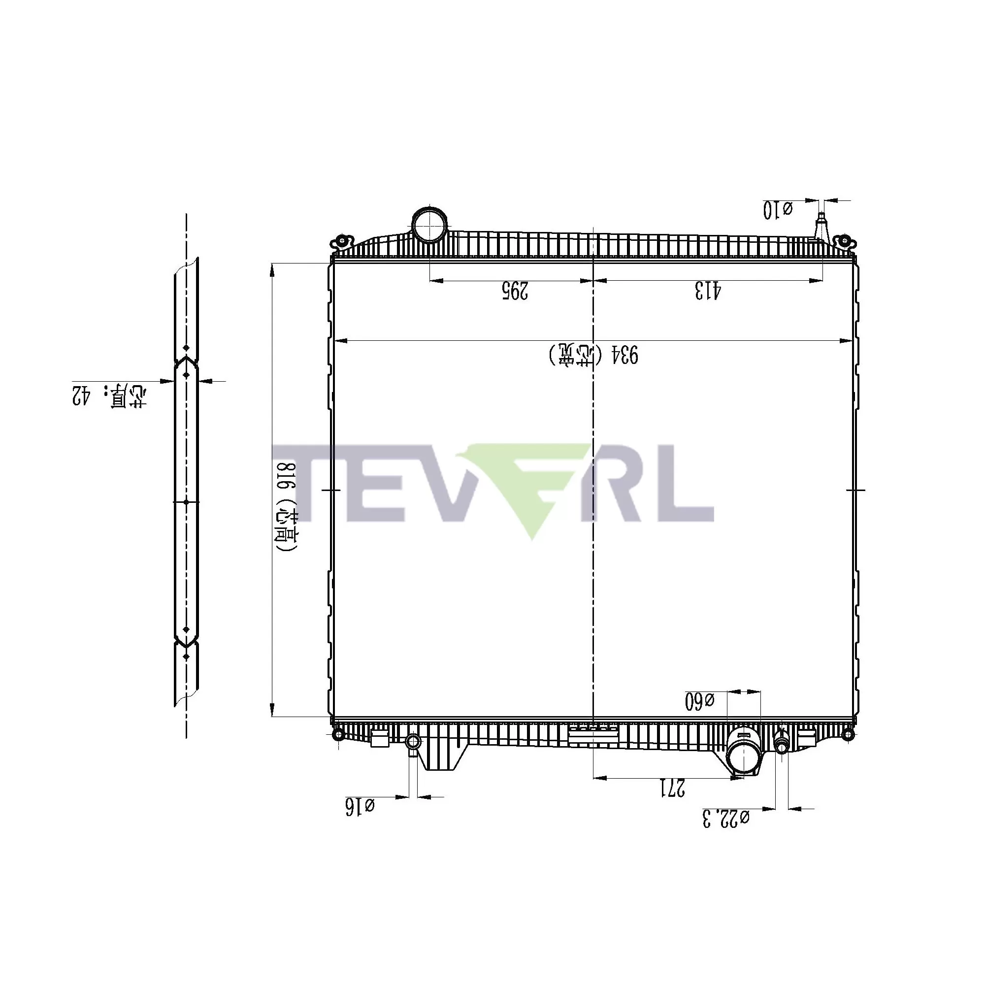 10901011 MAN Radiator