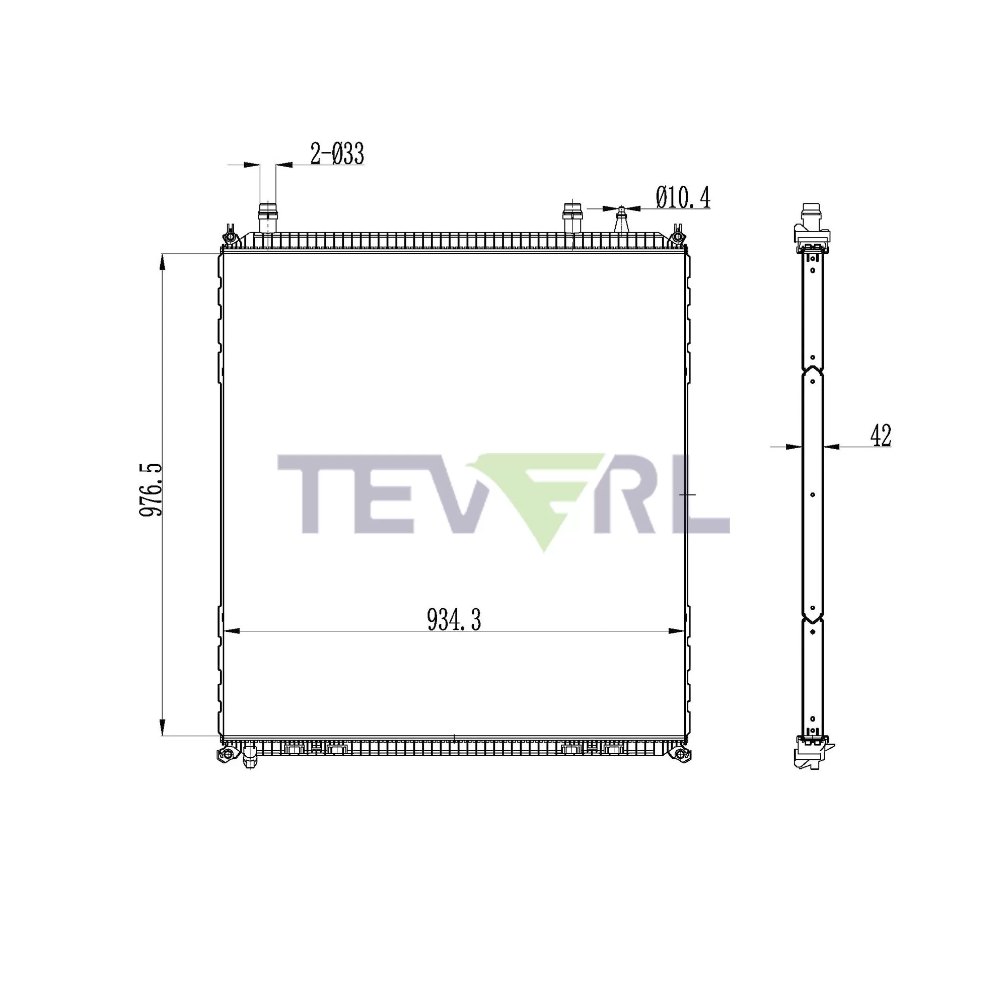 10901002 MAN Radiator