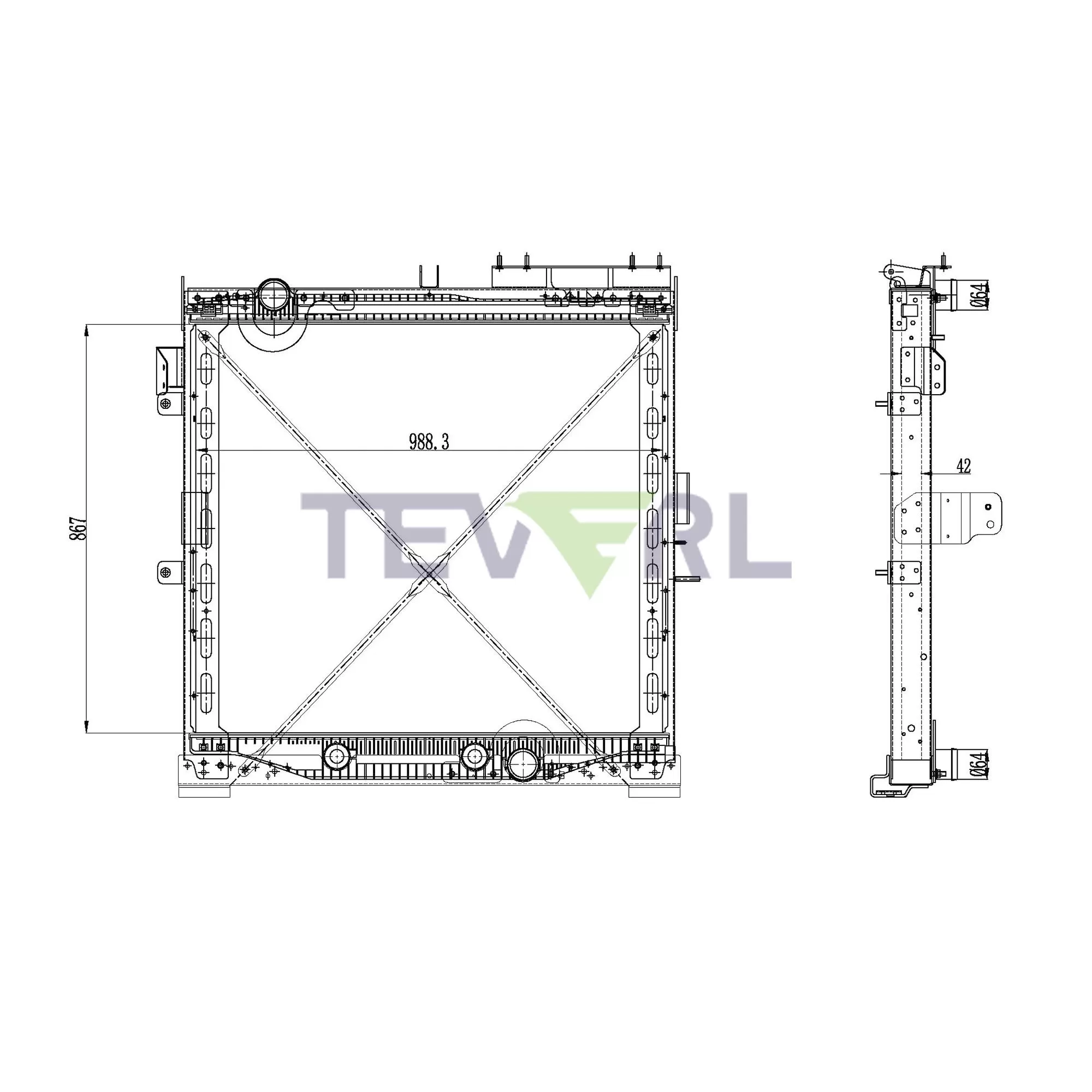10601027 International Prostar Series Navistar Radiator