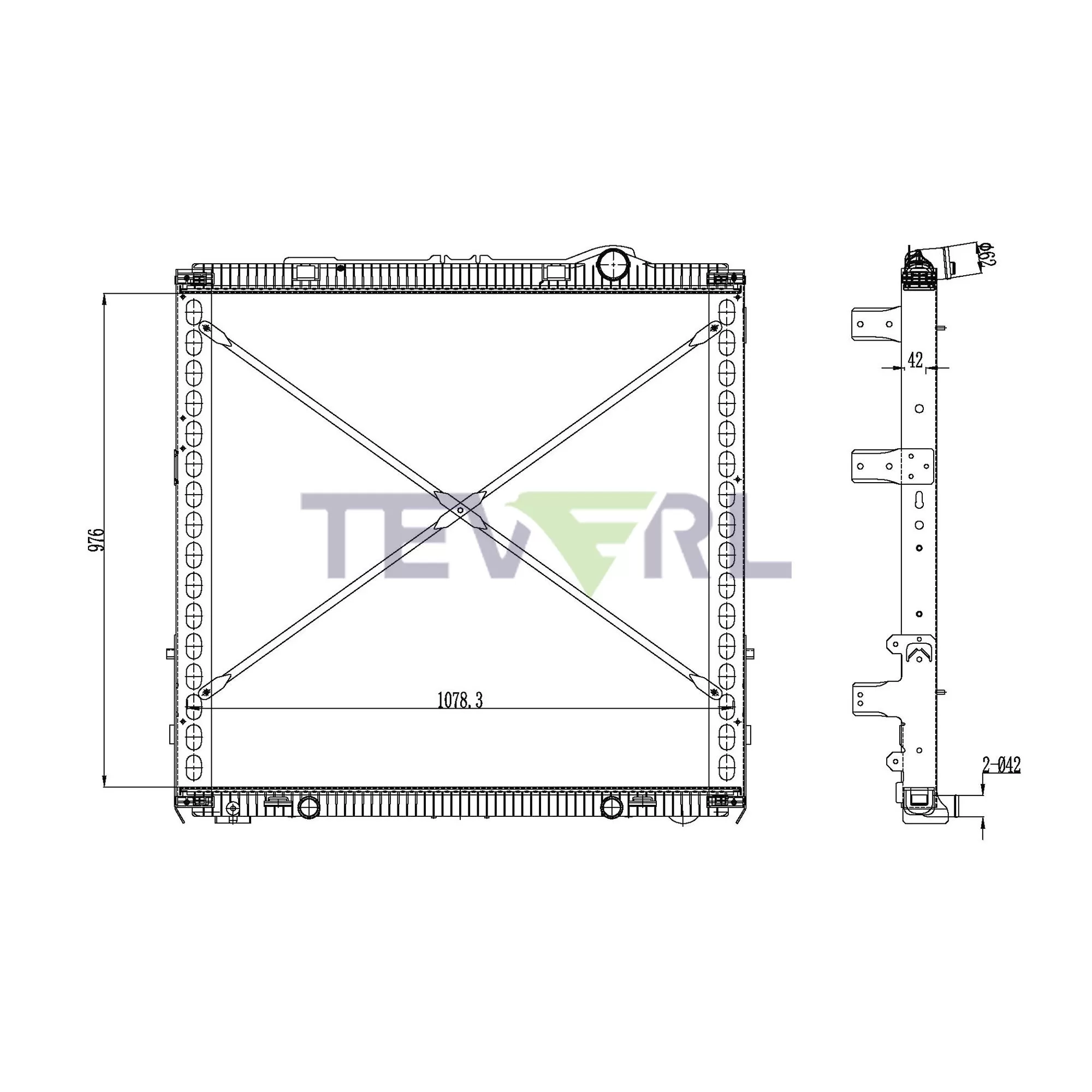 11301024 DAF Radiator