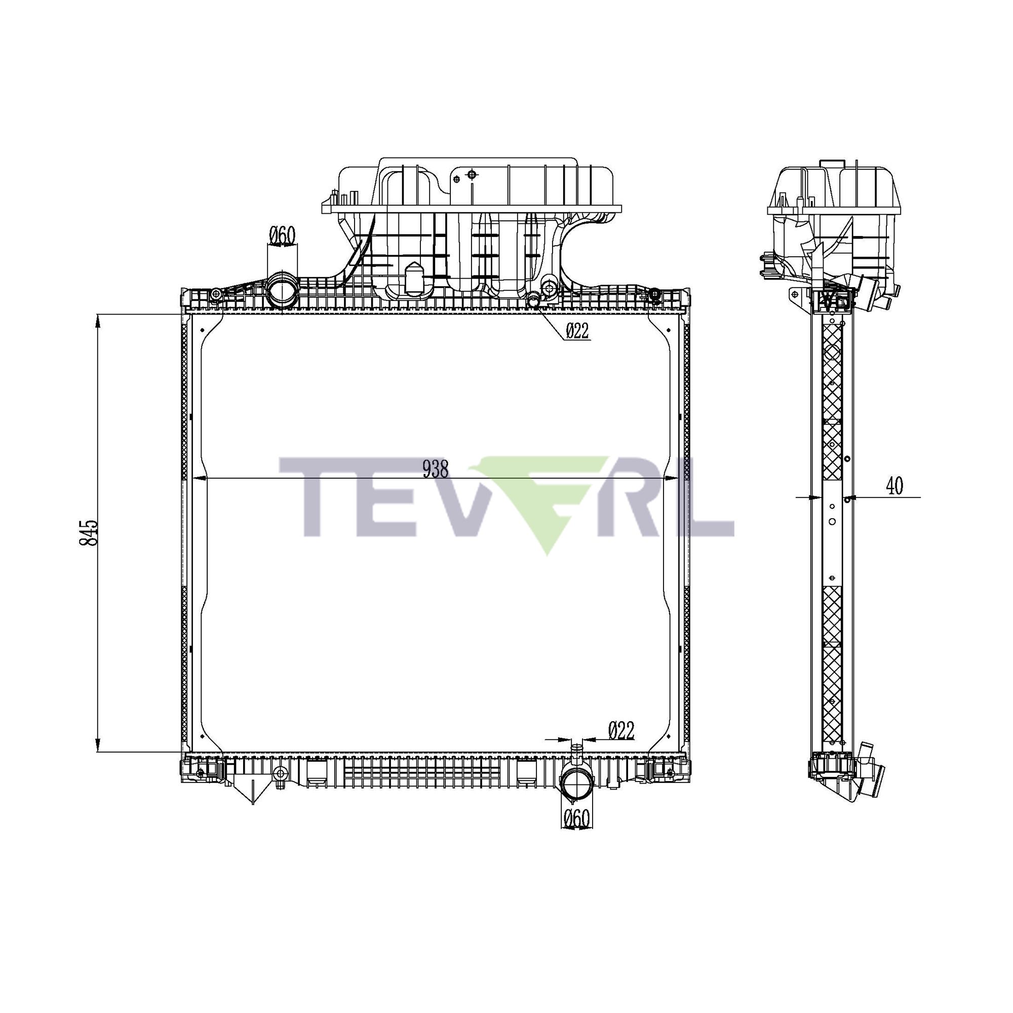 10901004 MAN Radiator