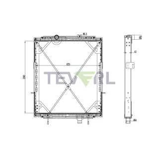 10201007 Kenworth Peterbilt Radiator
