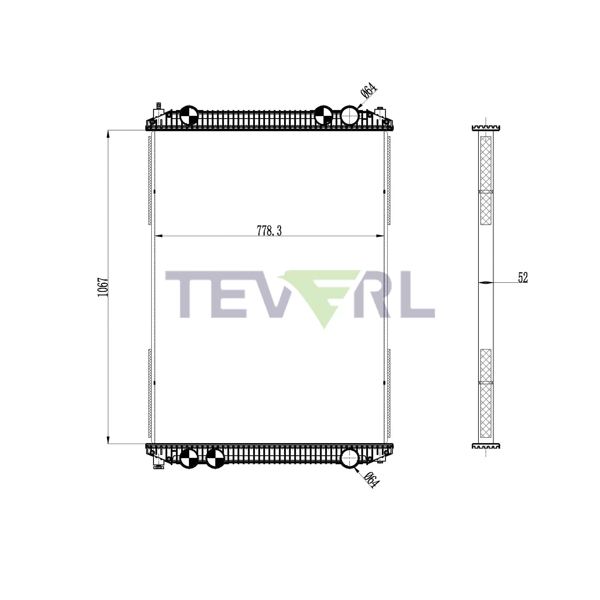 10101001 Freightliner Radiator