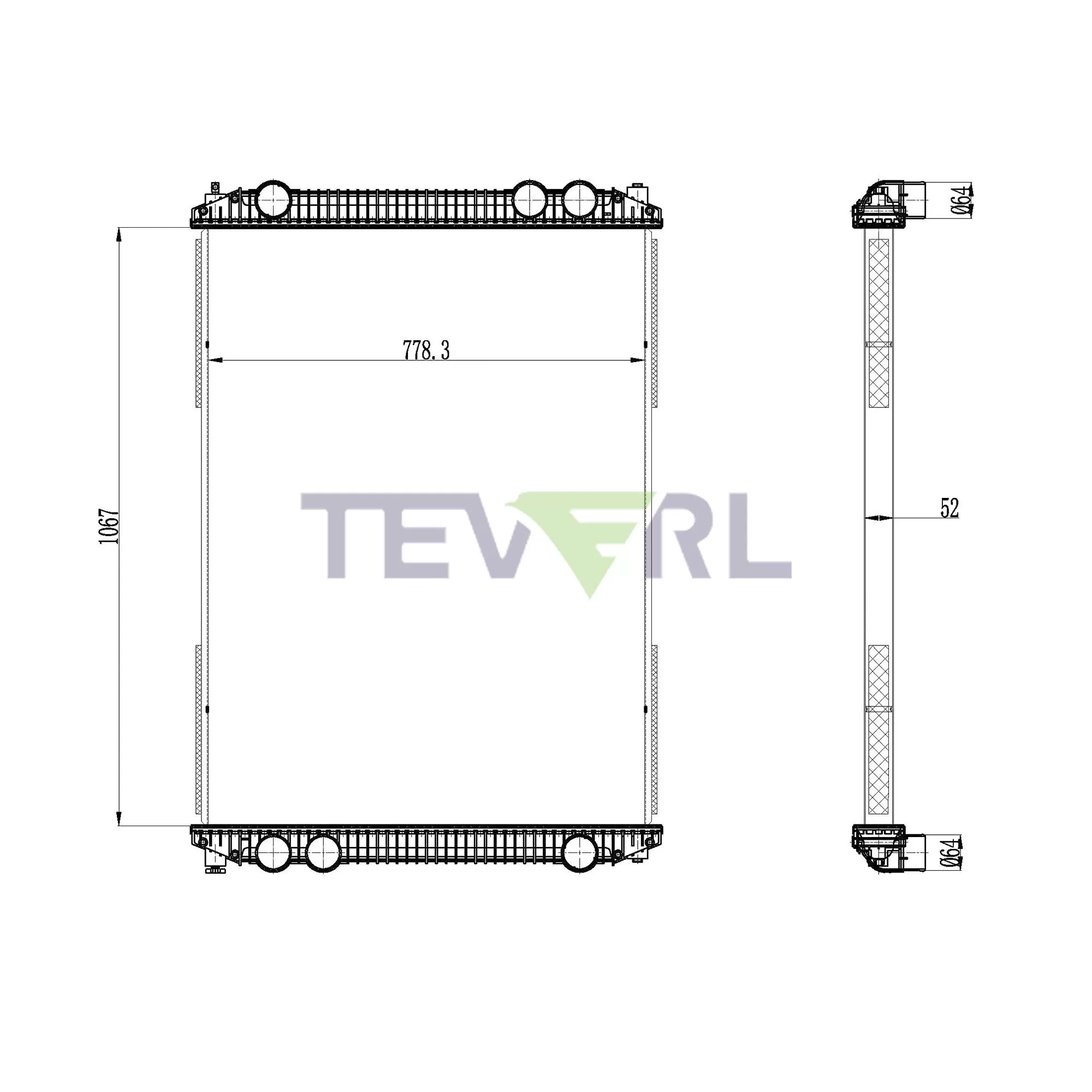 10101004 Freightliner Radiator