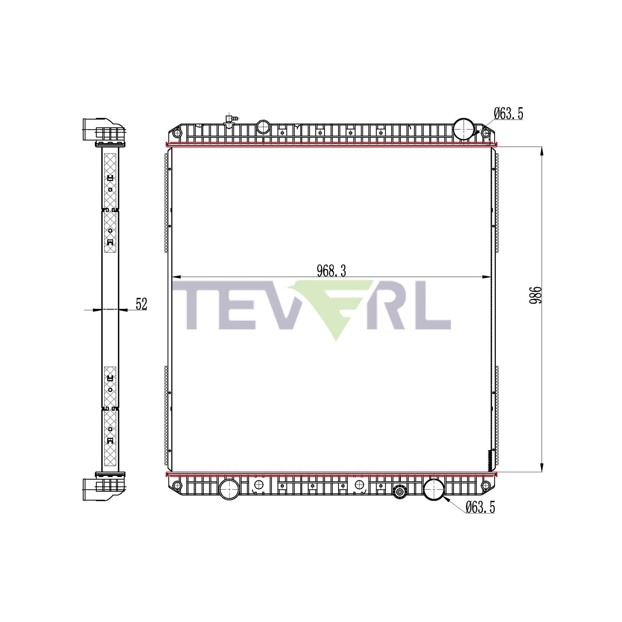 10101013 Freightliner Radiator