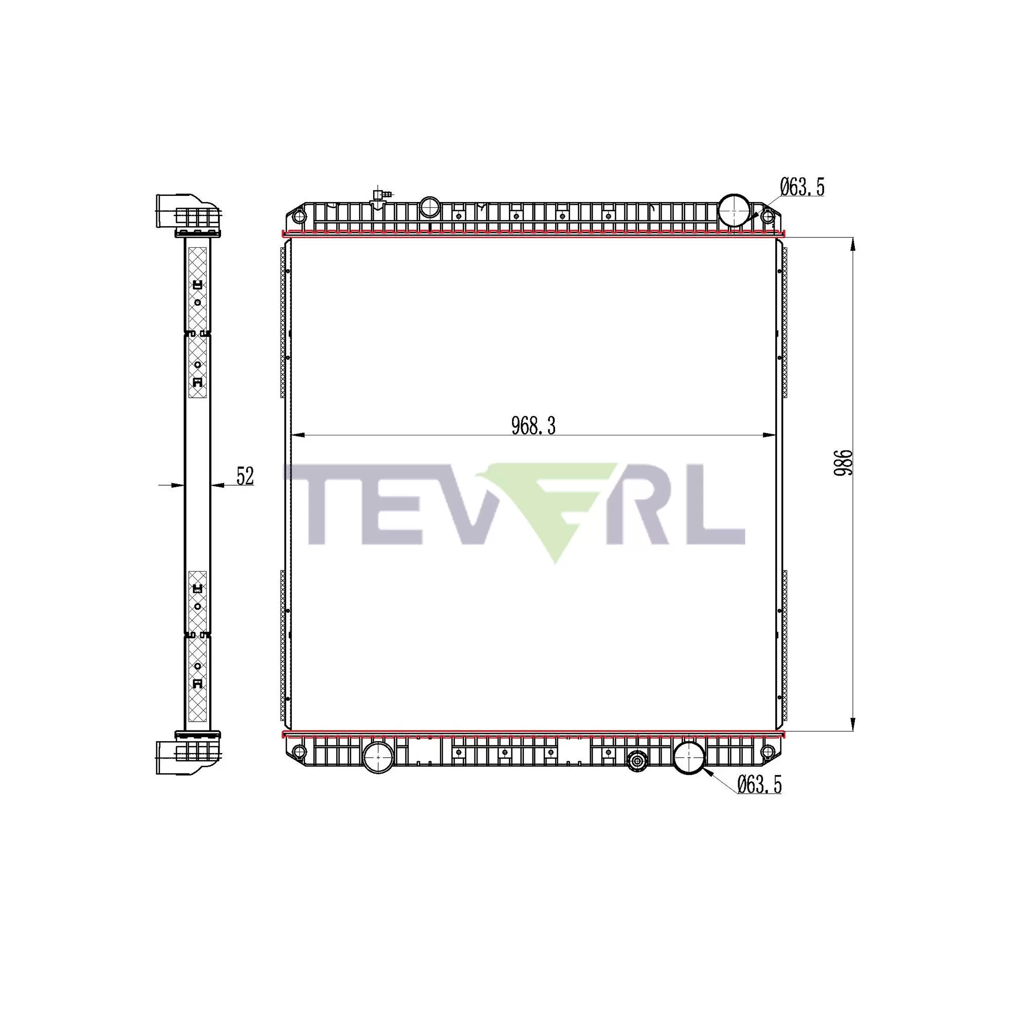 10101014 Freightliner Radiator