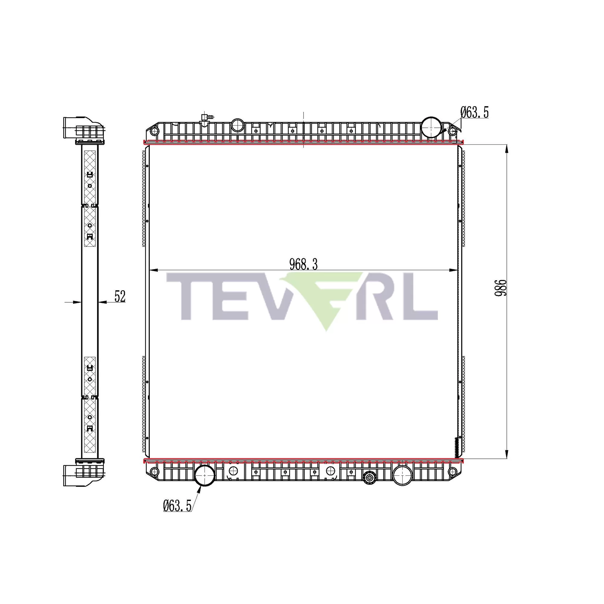 10101015 Freightliner Radiator