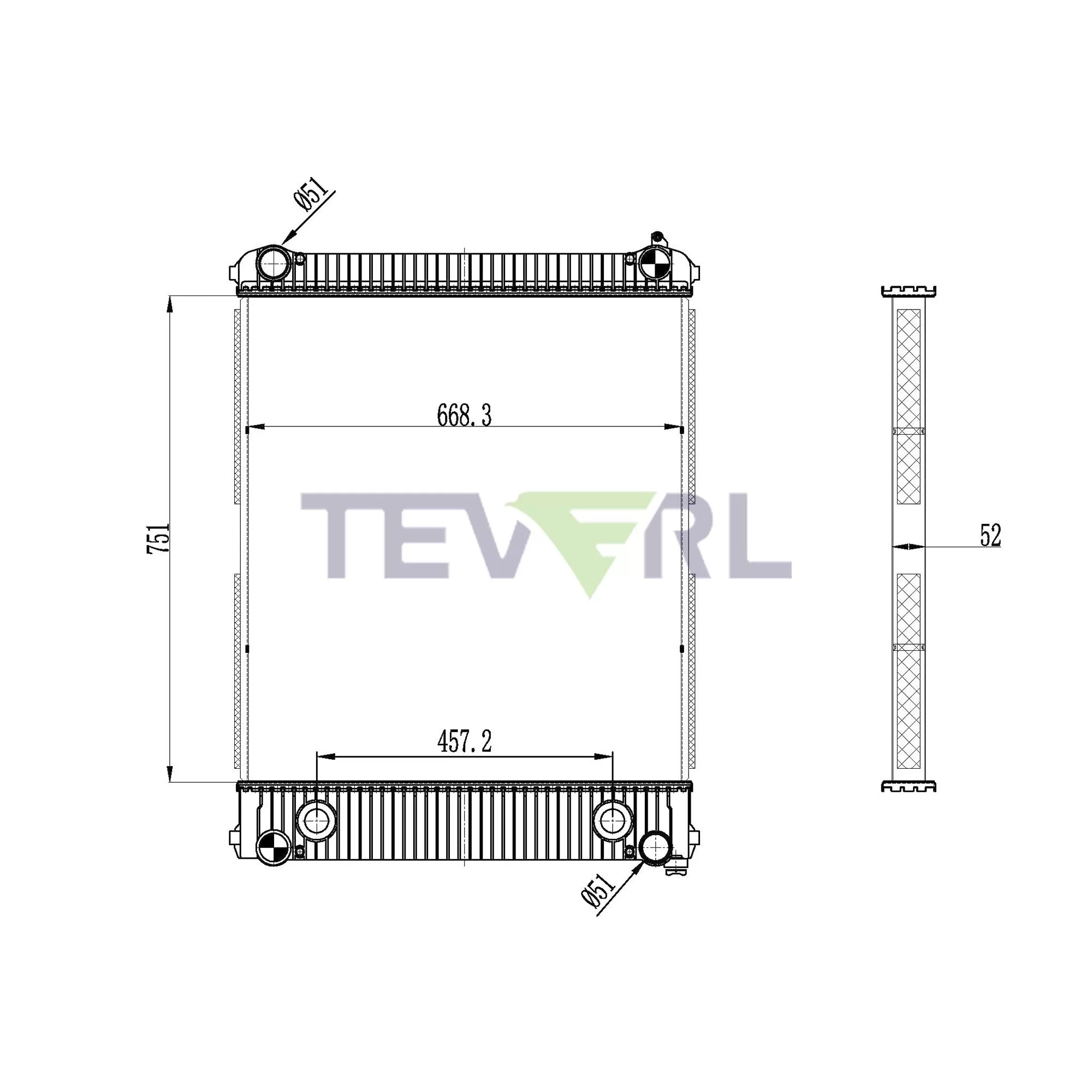 10101031 Freightliner Radiator