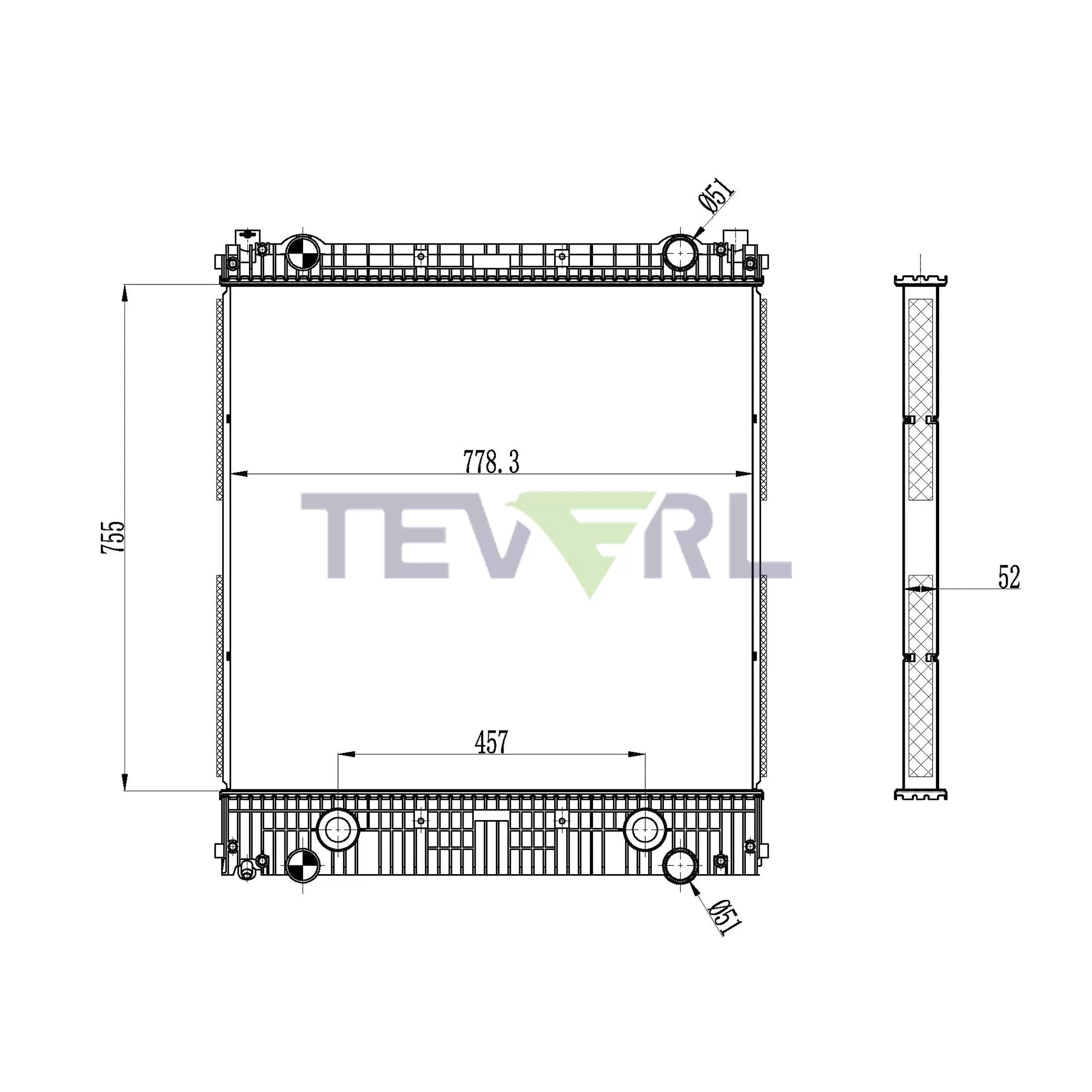 10101035 Freightliner Radiator
