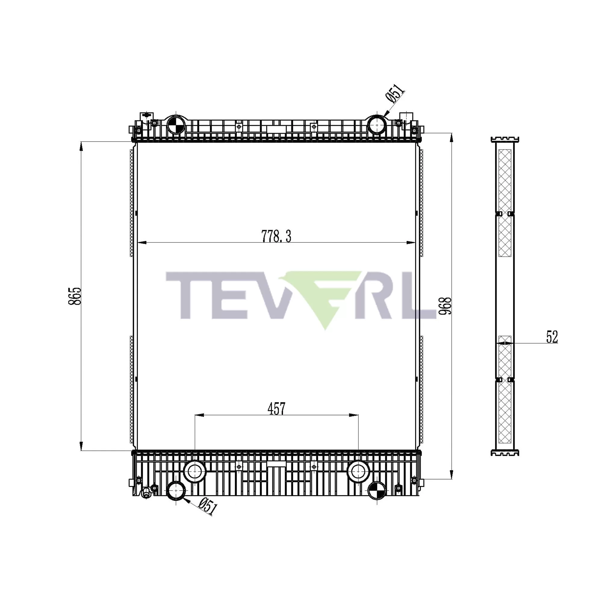 10101040 Freightliner Radiator