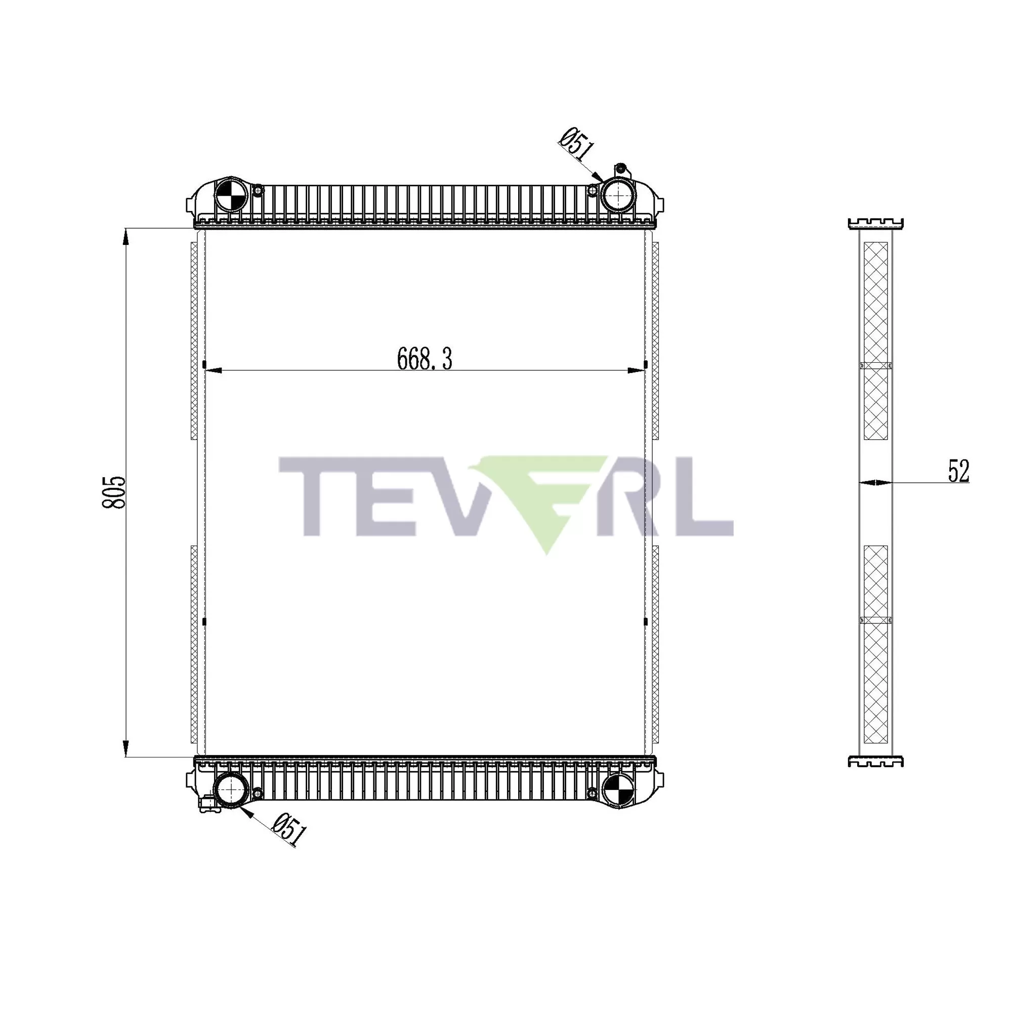 10101041 Freightliner Radiator
