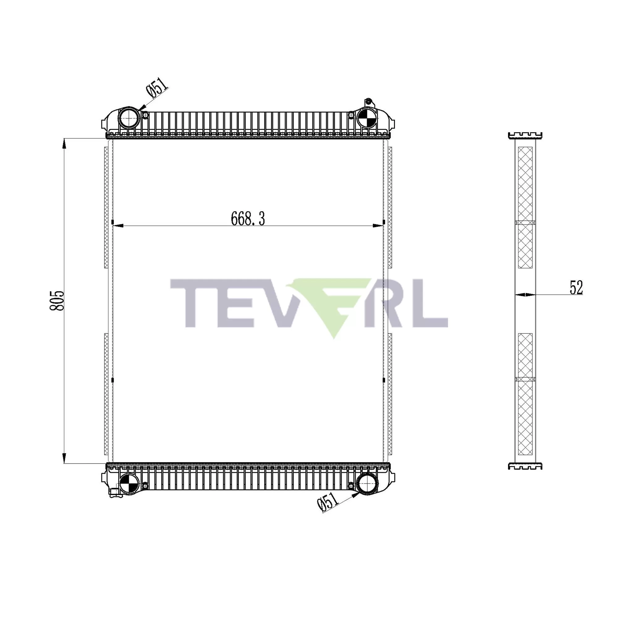 10101044 Freightliner Radiator