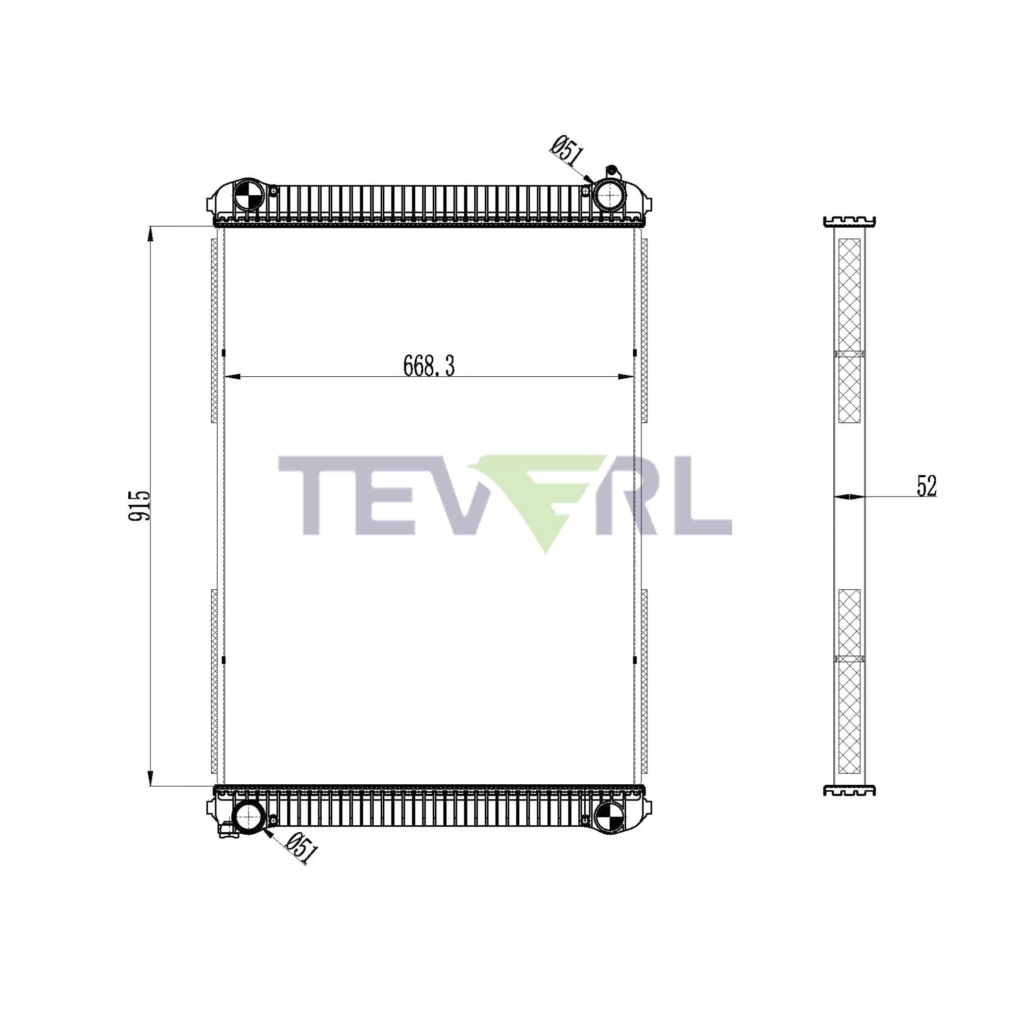 10101045 Freightliner Radiator