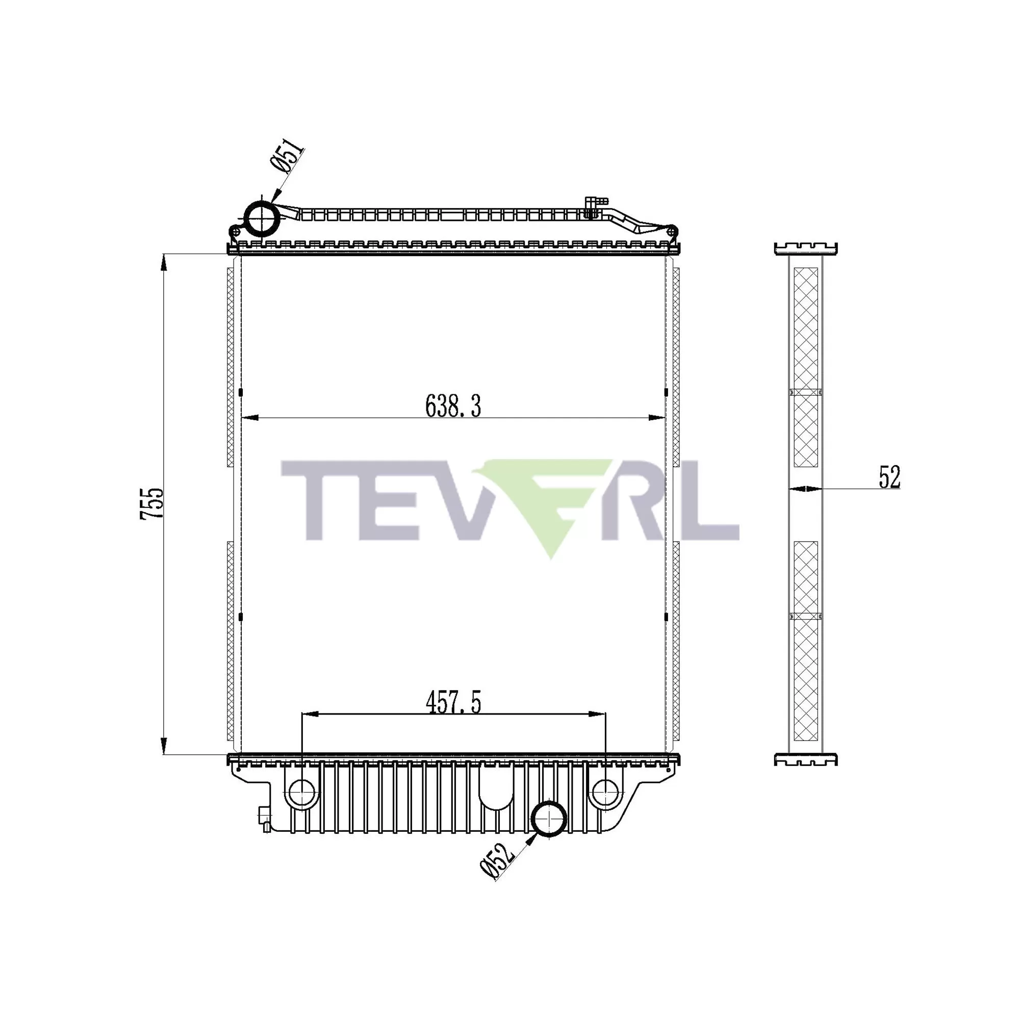 10101047 Freightliner Radiator