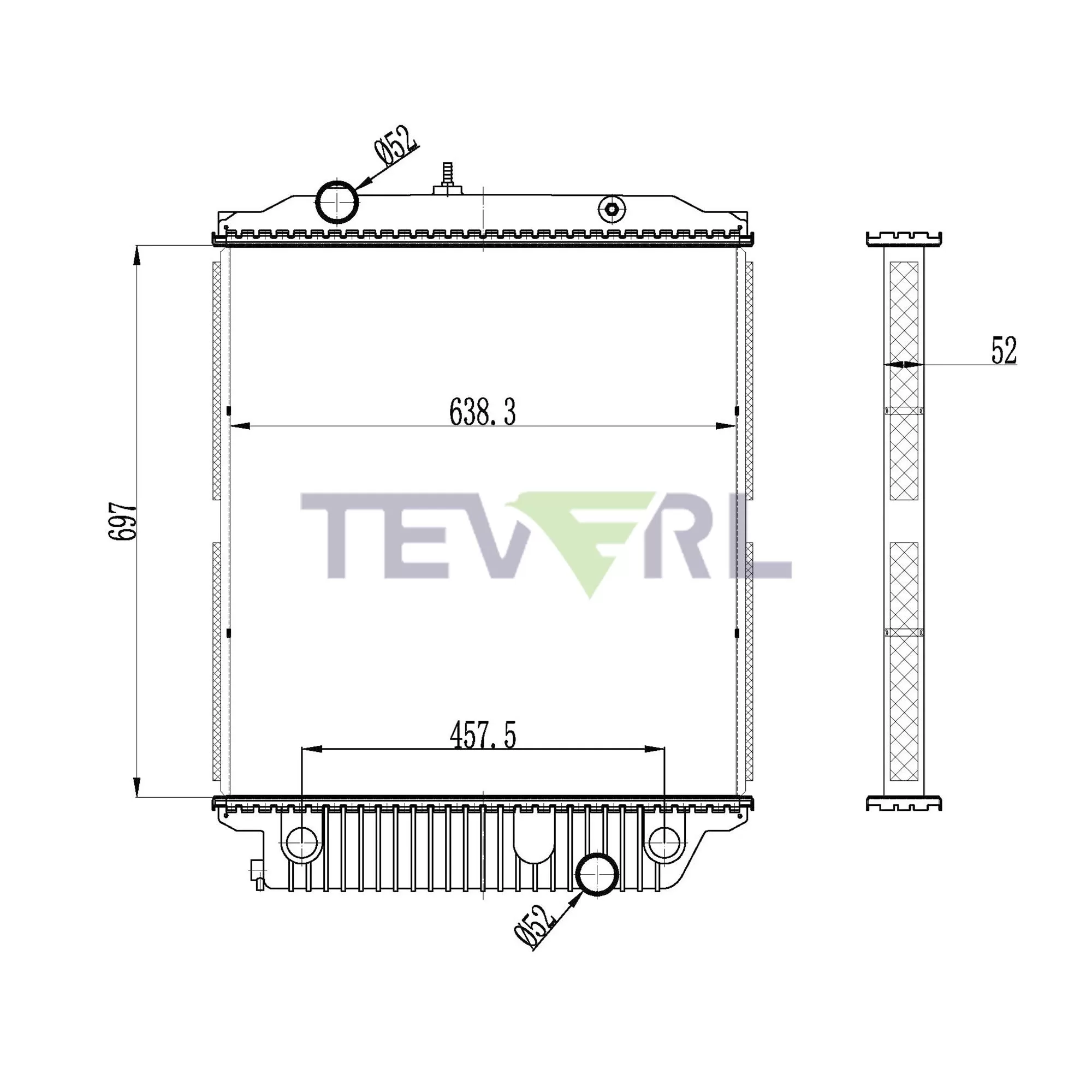 10101049 Freightliner FedEx Radiator
